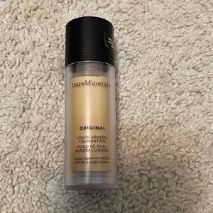 BareMinerals Original Liquid Mineral Foundation Medium Tan #18 NWOB 1oz / 30ml